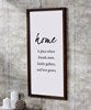 Home wall sign