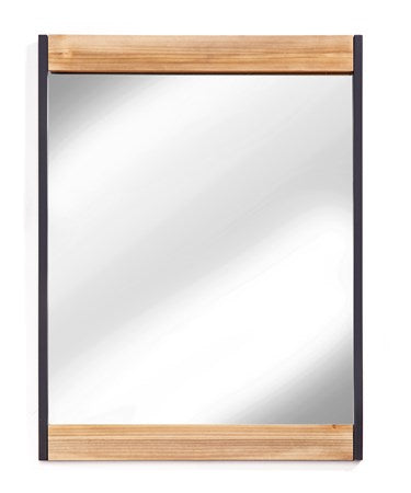 Wood metal mirror