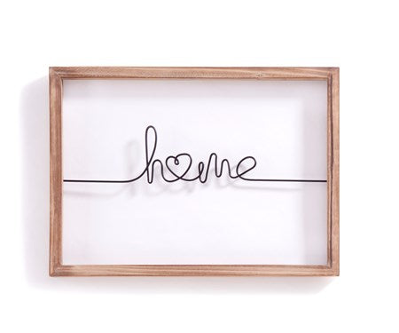 Framed Sentiment Wall Décor - home