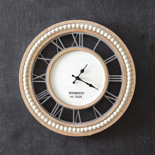 Dogwood Large Wall Clock