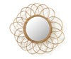 Rattan Round Wall Mirror - Natural